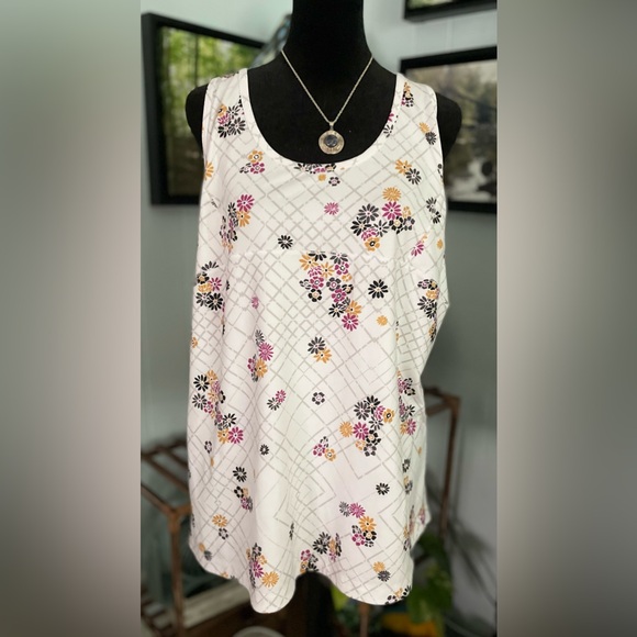 Lole Floral Quick Dry Racerback Tank Top Size Large - Picture 2 of 4